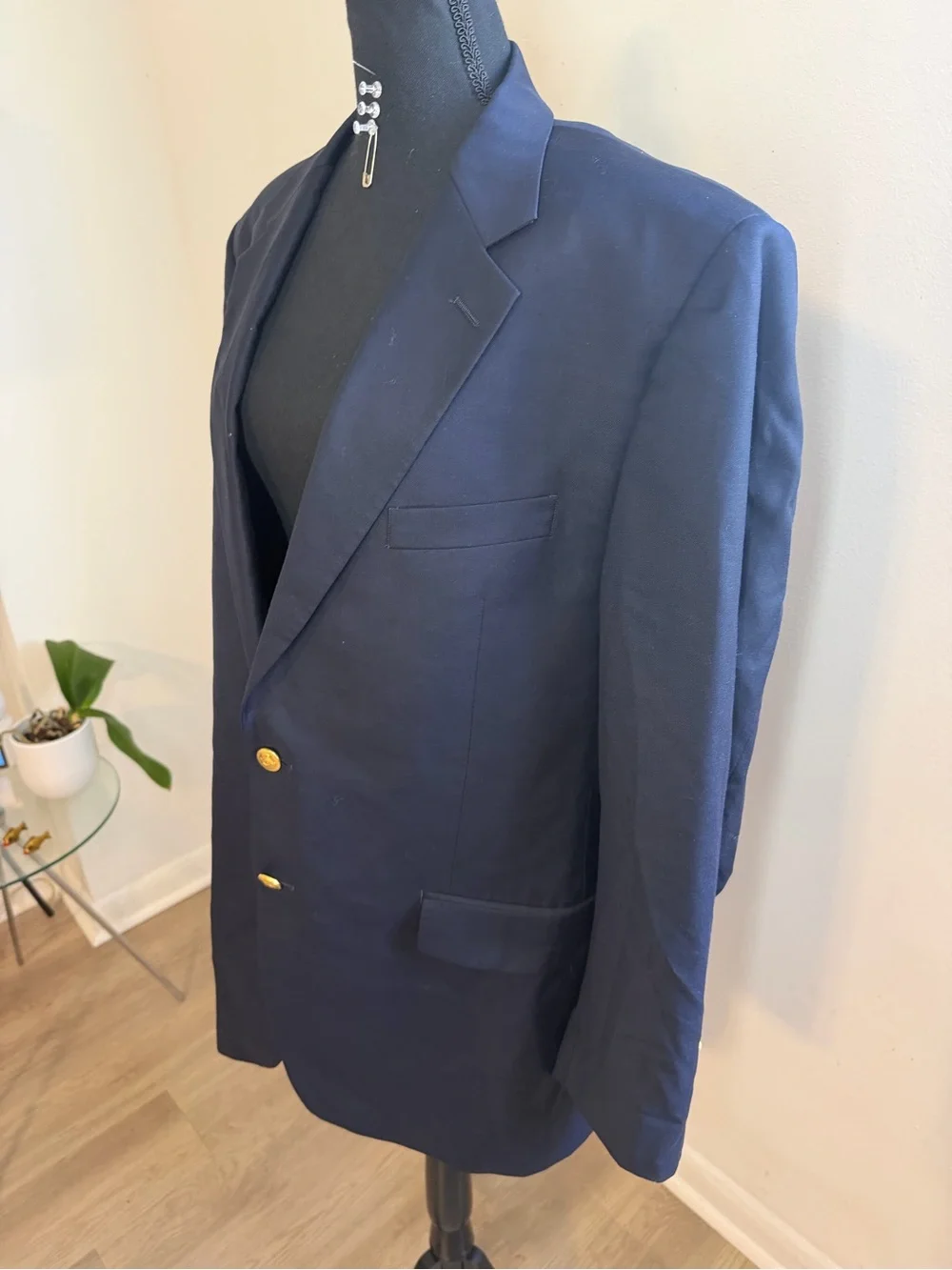 Ralph Lauren Navy Blazer with Gold Buttons